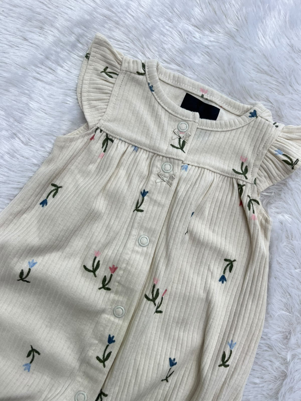 Ribbed cute Half jumpsuit