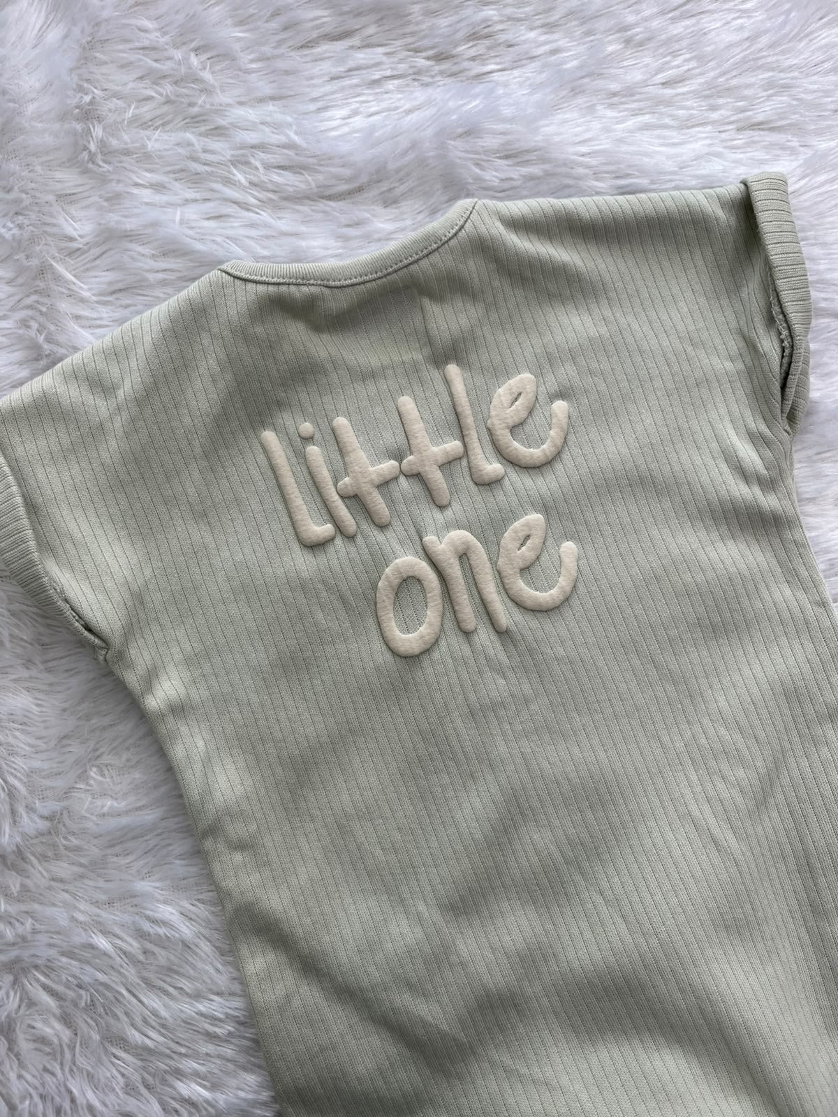 Pastel green little one half jumpsuit