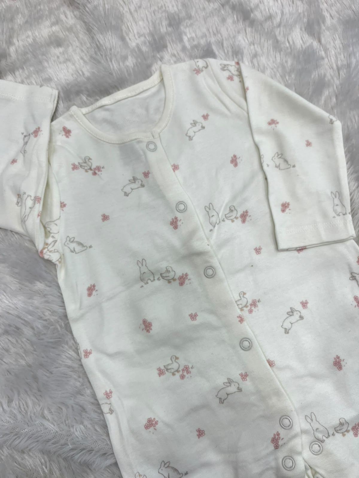 White printed Romper