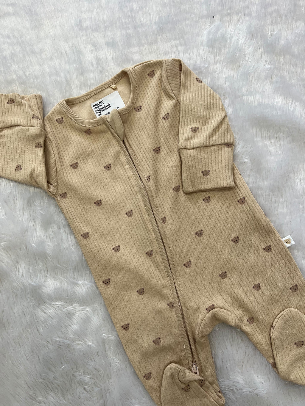 Cute Teddy Romper- beige