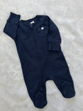 Navy blue Ribbed