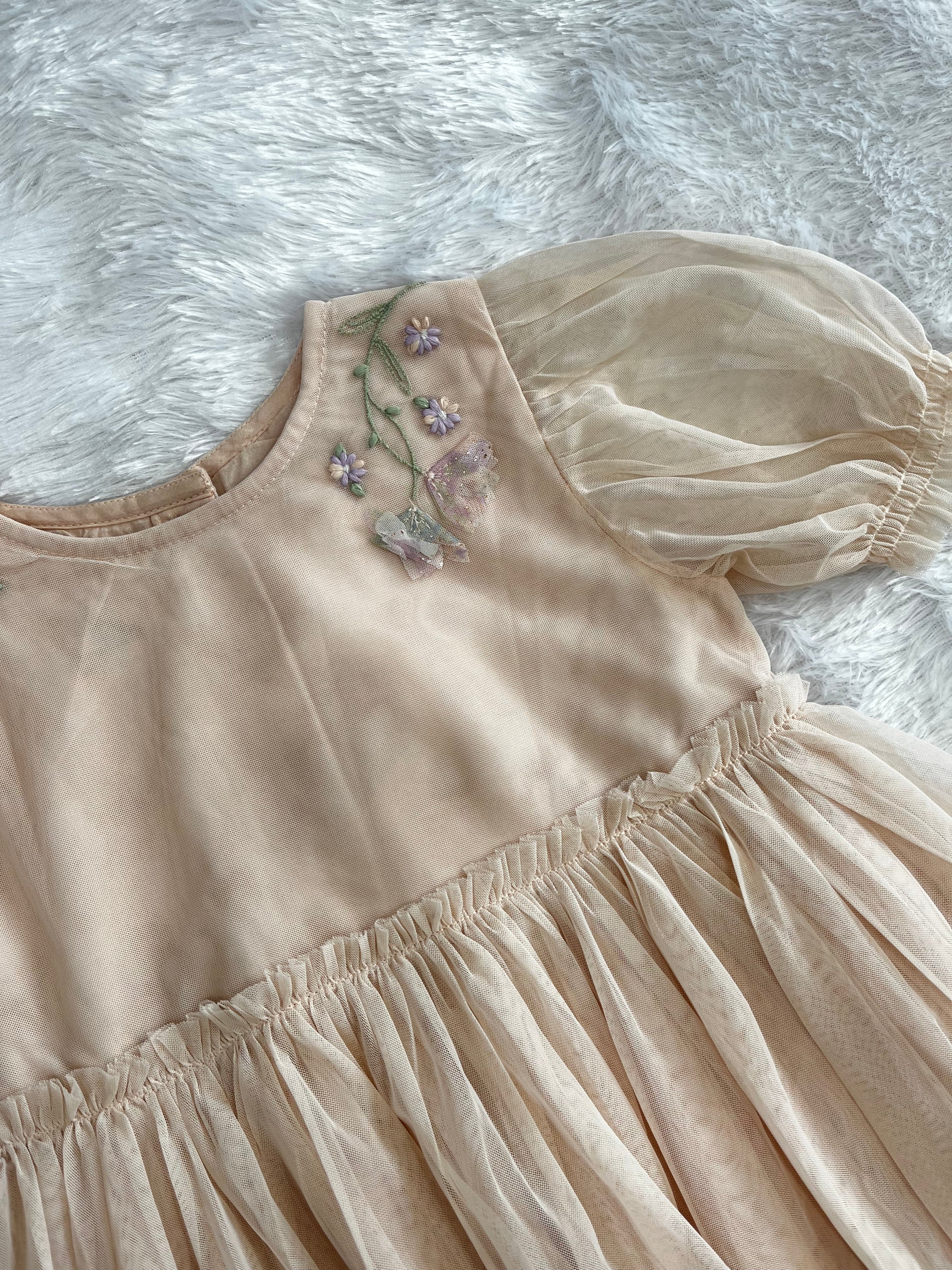 Peach Party wear Frock