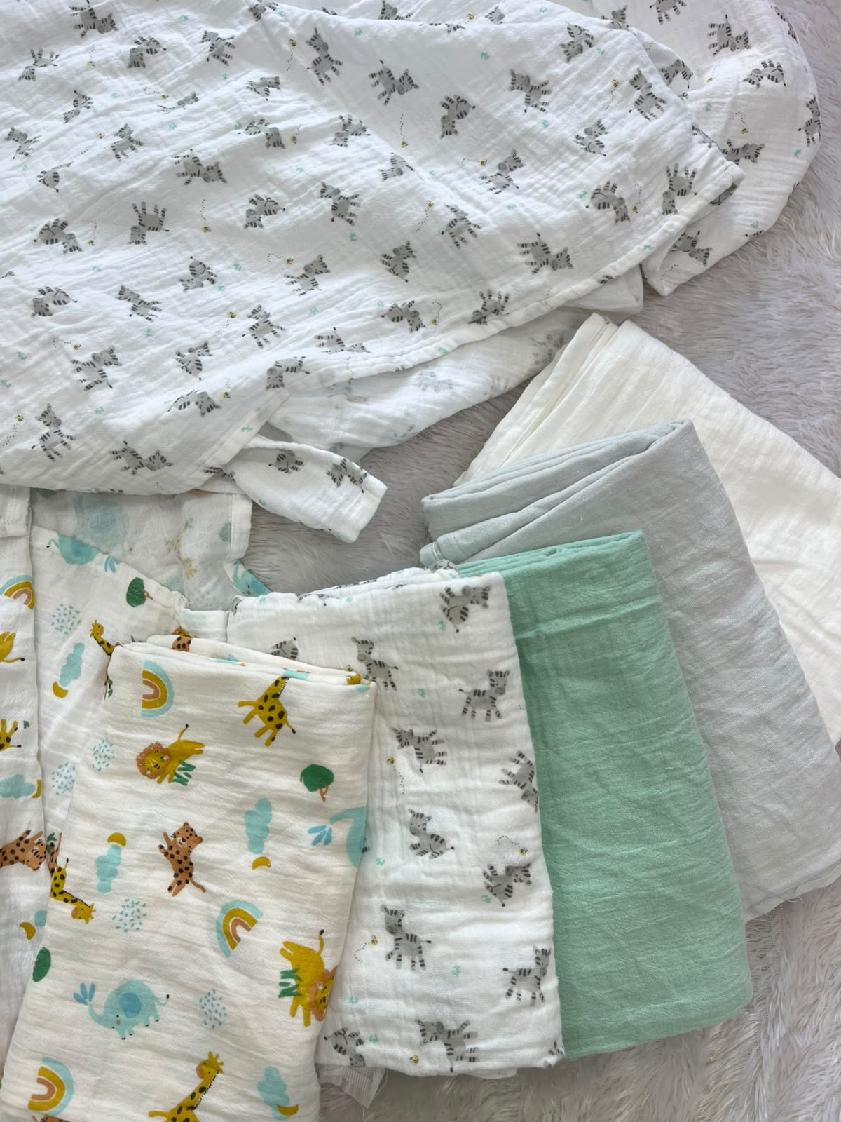 Muslin swaddles