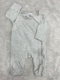 Ash stripes-footed Romper