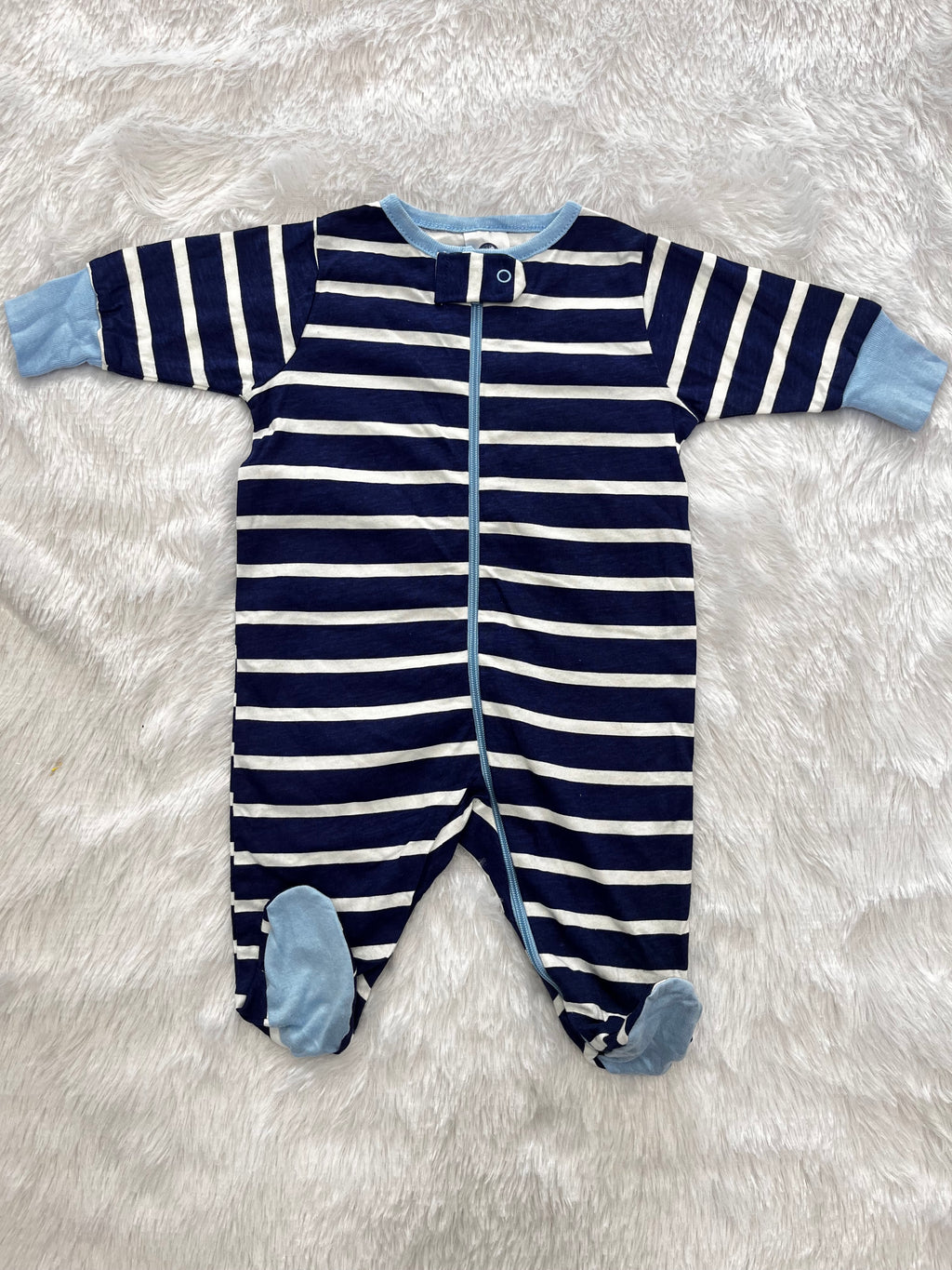 New born striped romper