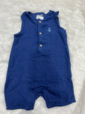 Muslin Half jumpsuits - Navy blue