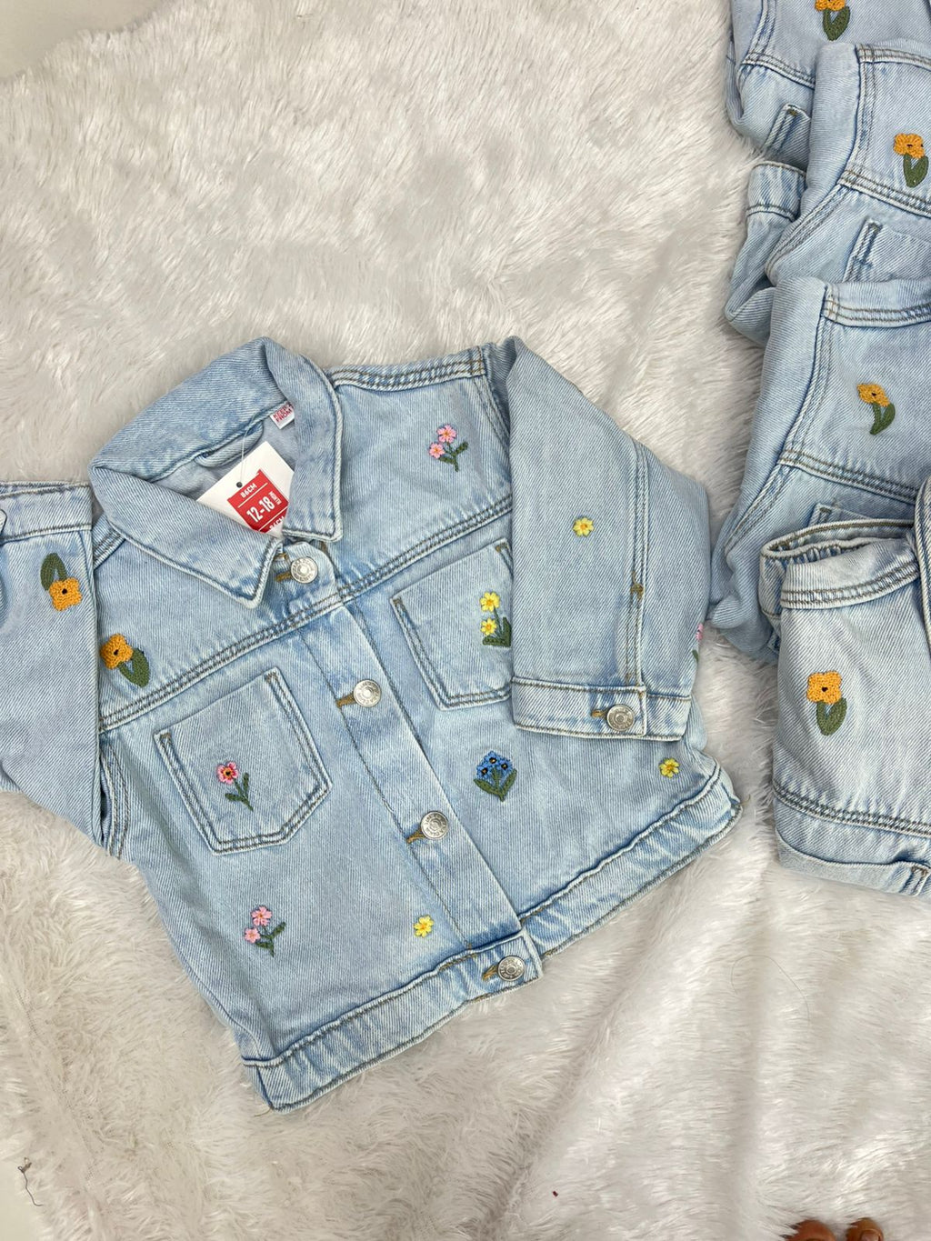 Denim Floral Jacket