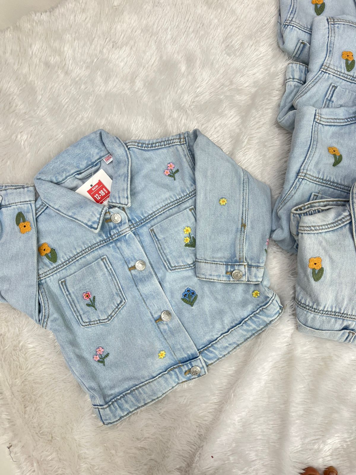 Denim Floral Jacket