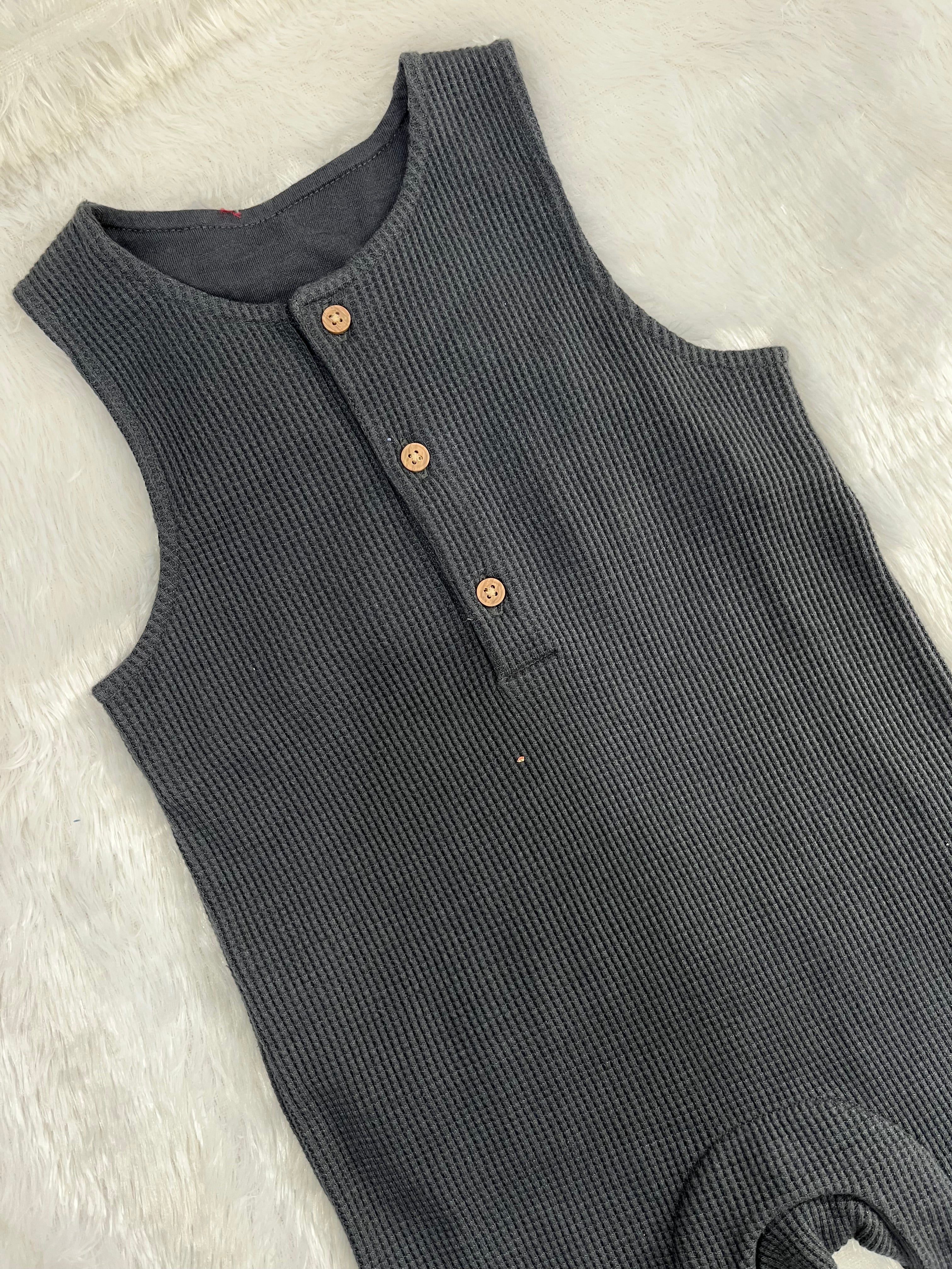 Black sleeveless Romper