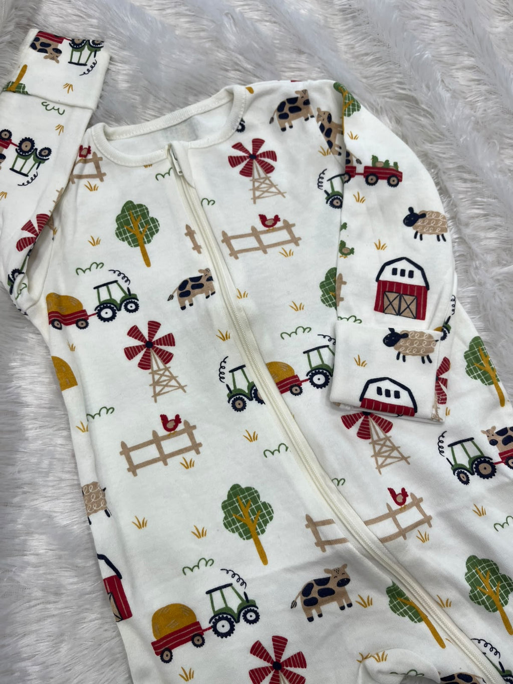 Farm print Romper