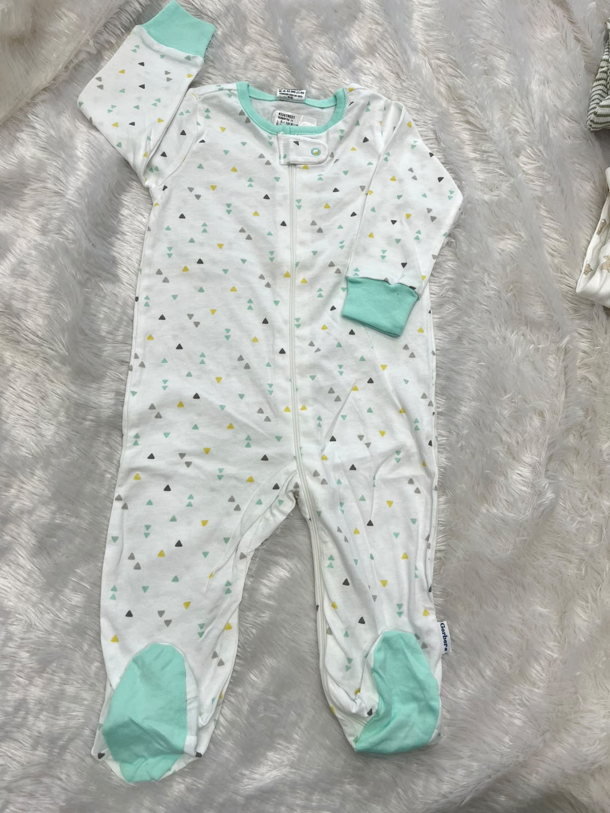 White zipper Romper