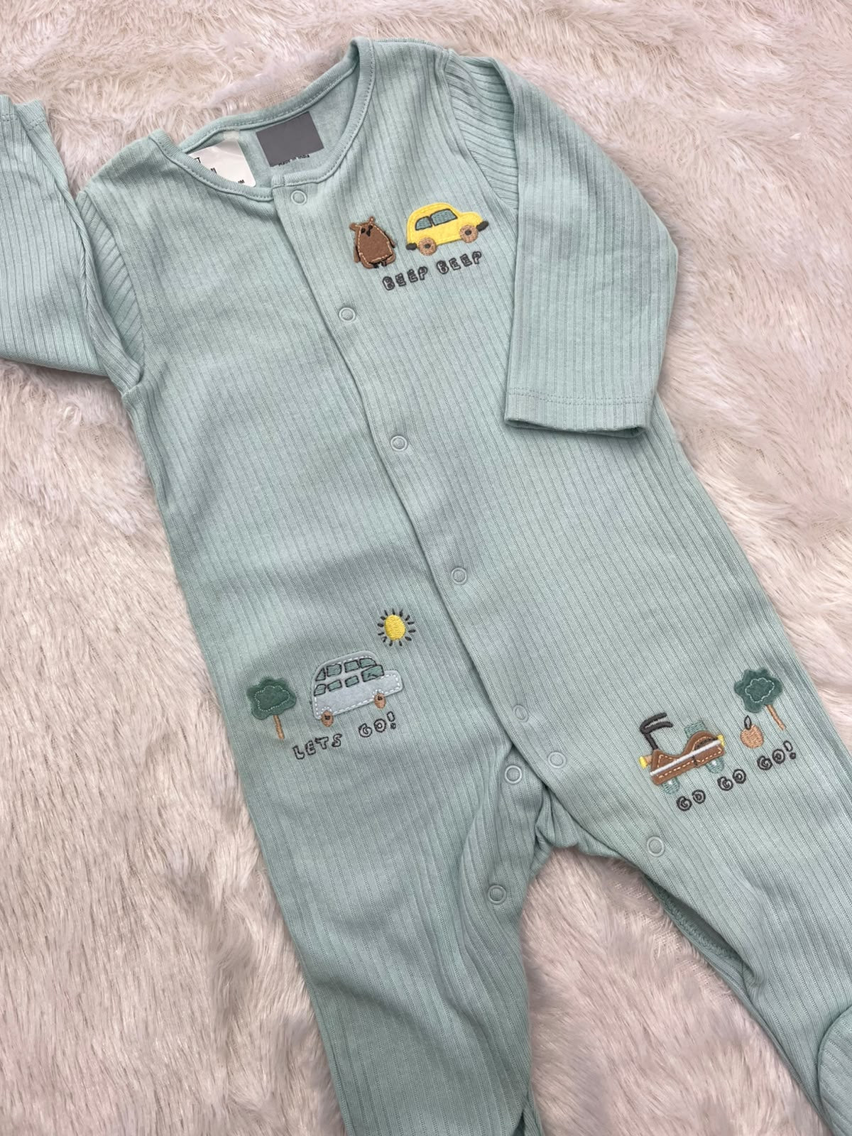 Ribbed Car Romper