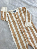 Striped Non footed Romper-2