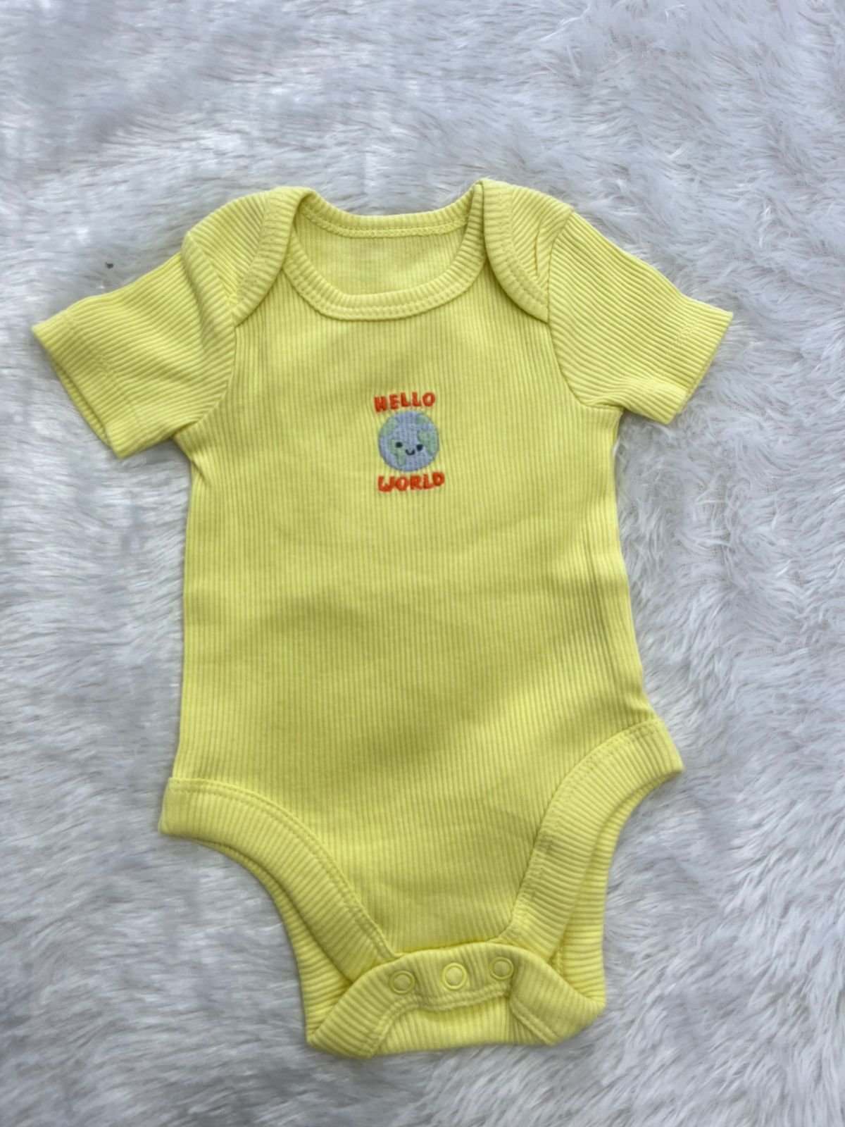 Hello world-yellow Onesie