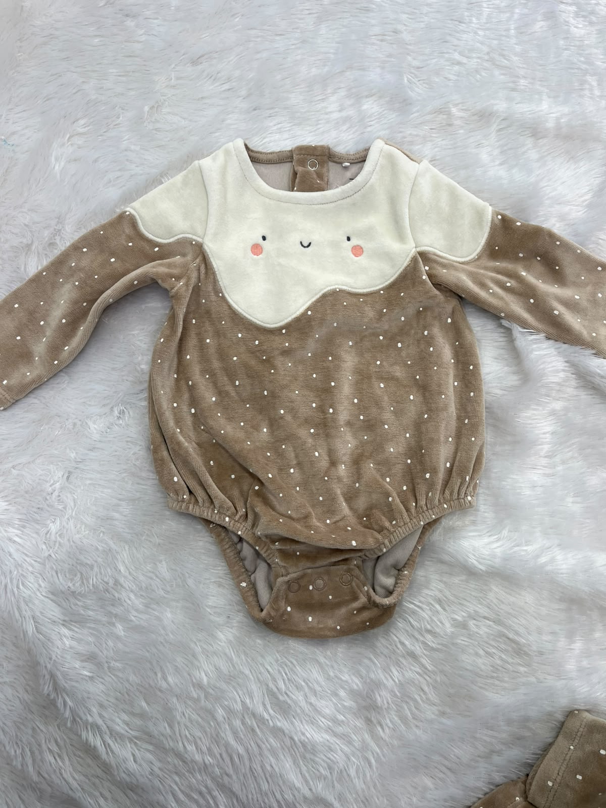 Baby girl Velvet Onesie