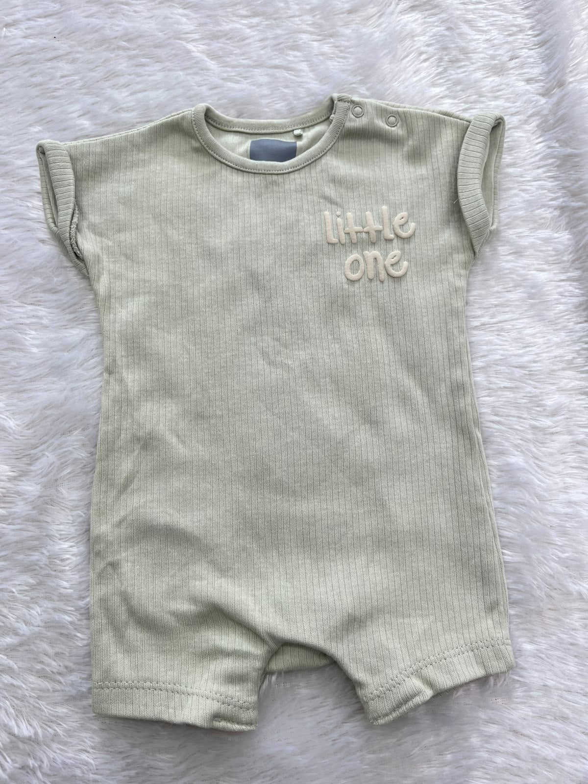 Pastel green little one half jumpsuit