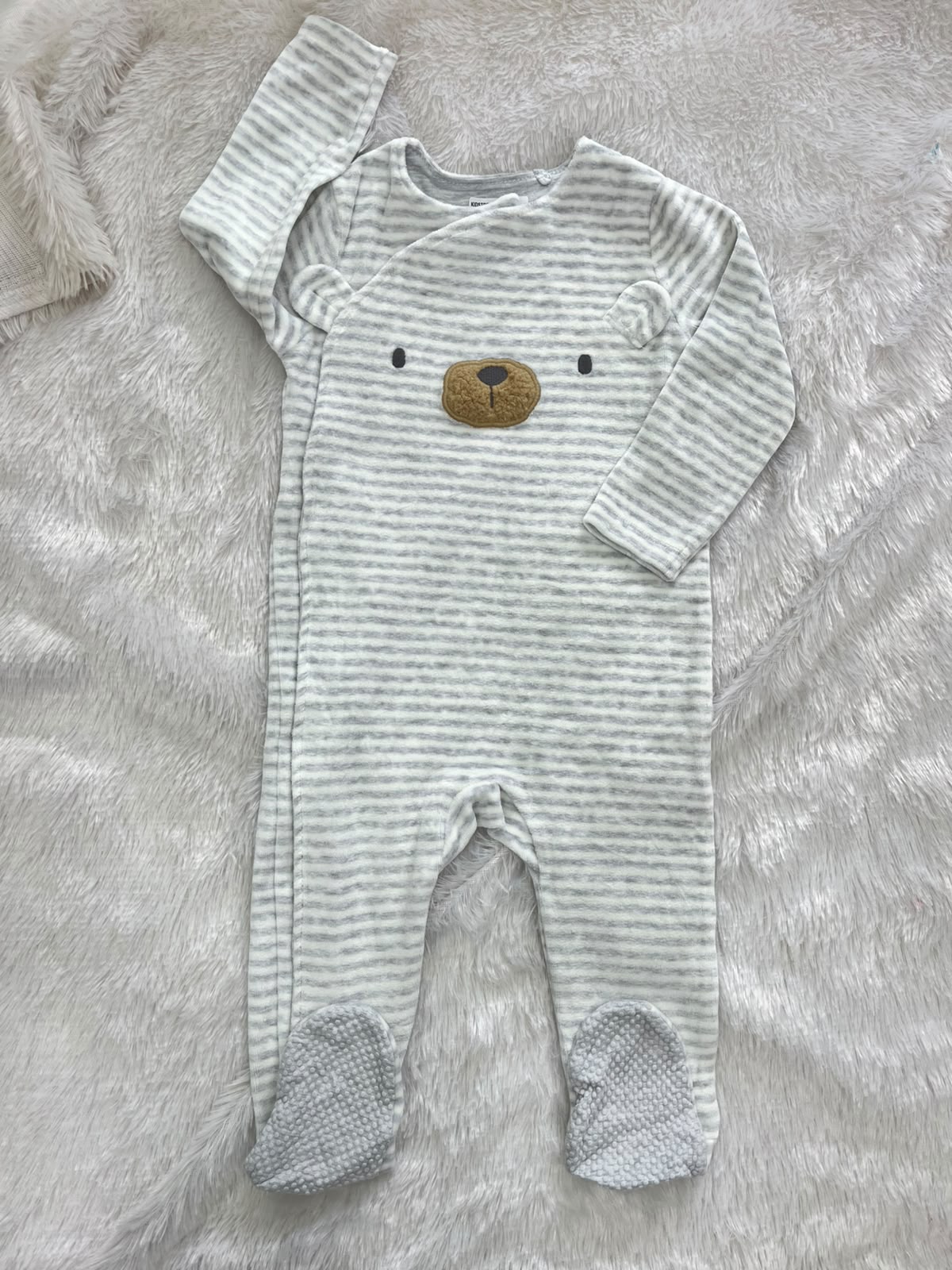 Bear Hug velvet Romper
