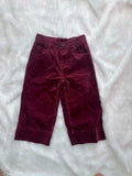 Maroon velvet Pants