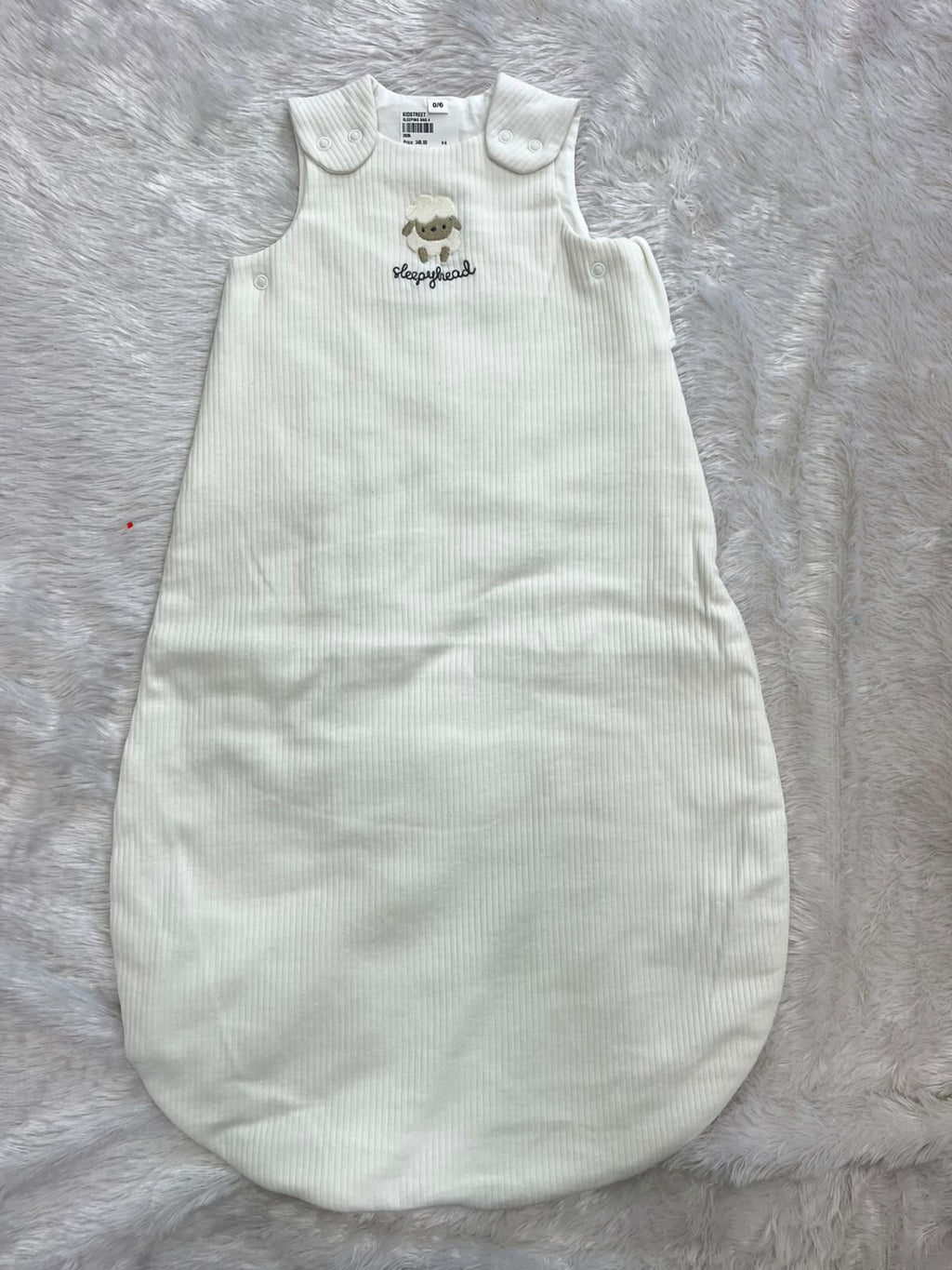 Sleepy head white sleeping bag