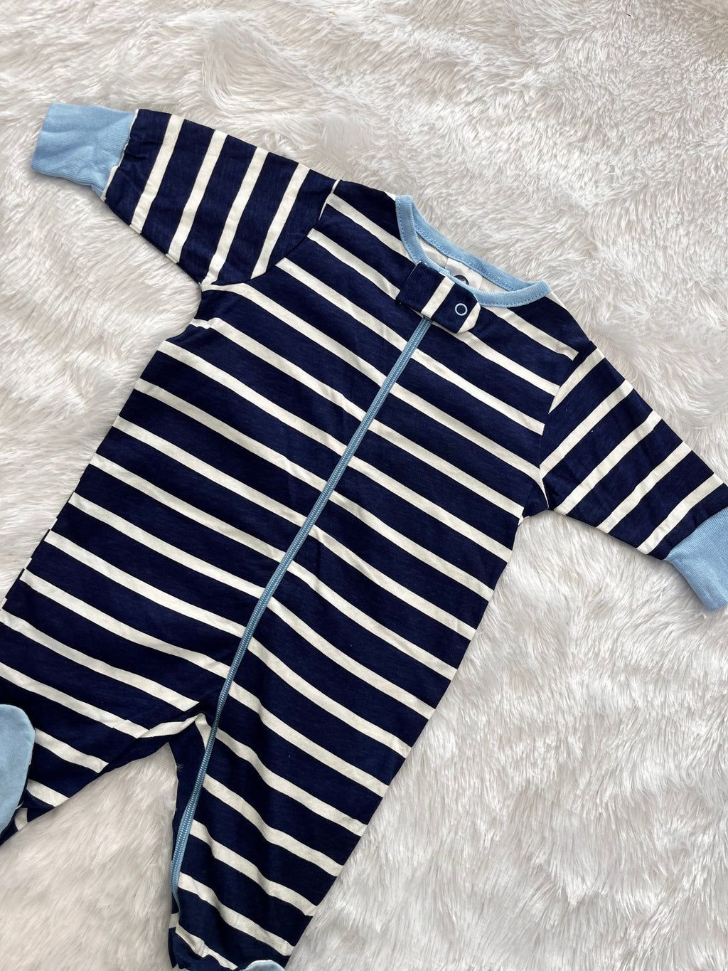 New born striped romper