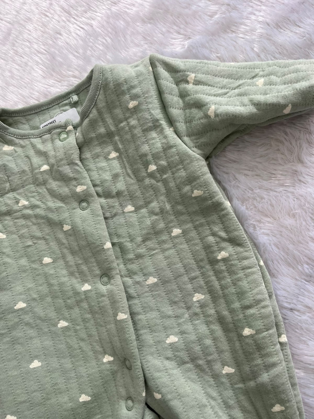 Pastel clouds quilted Romper