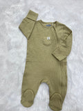 Ribbed Two way zipper romper-1428
