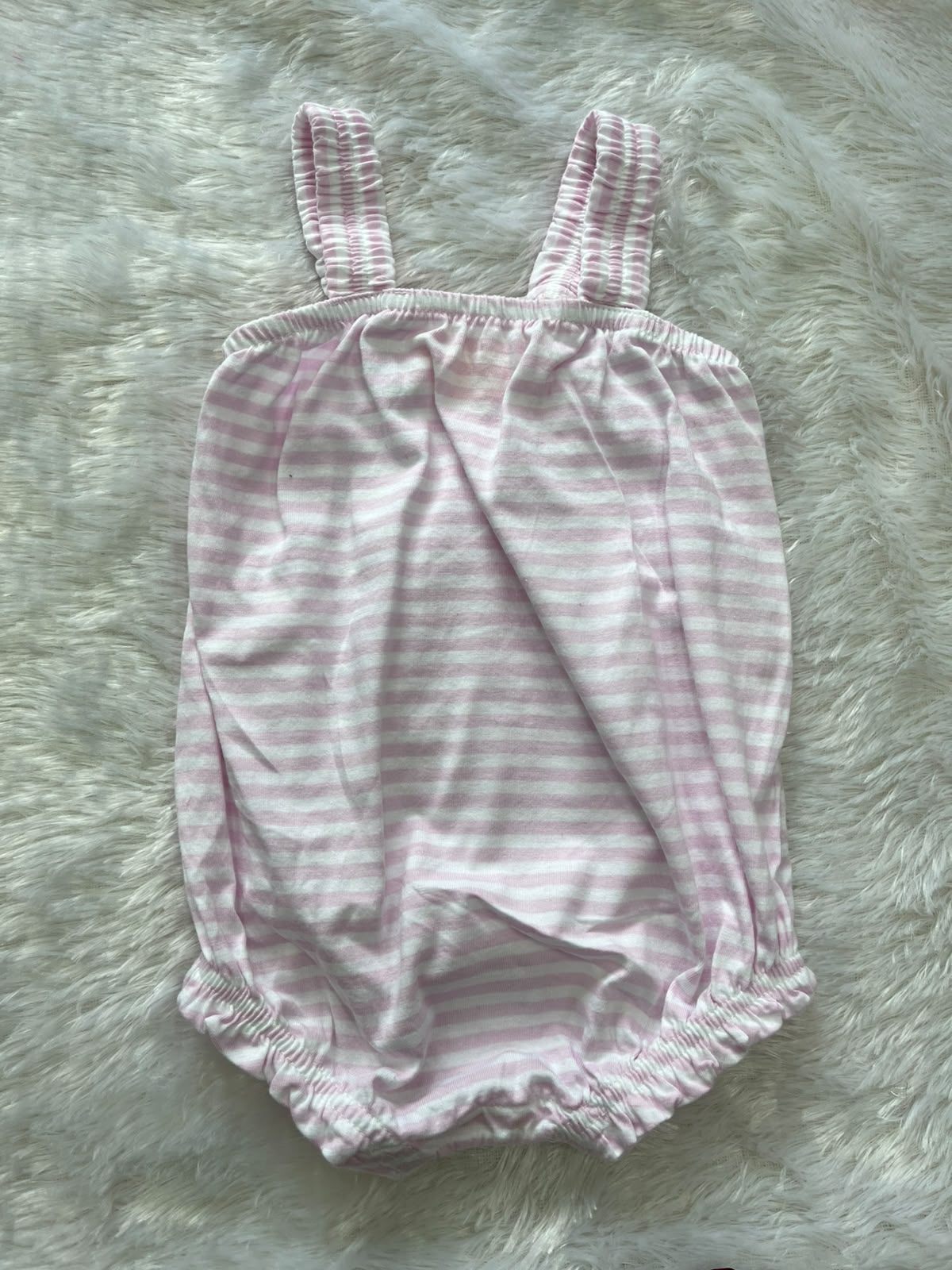 Fancy onesie- Baby Pink striped