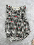 Checkered cute onesie