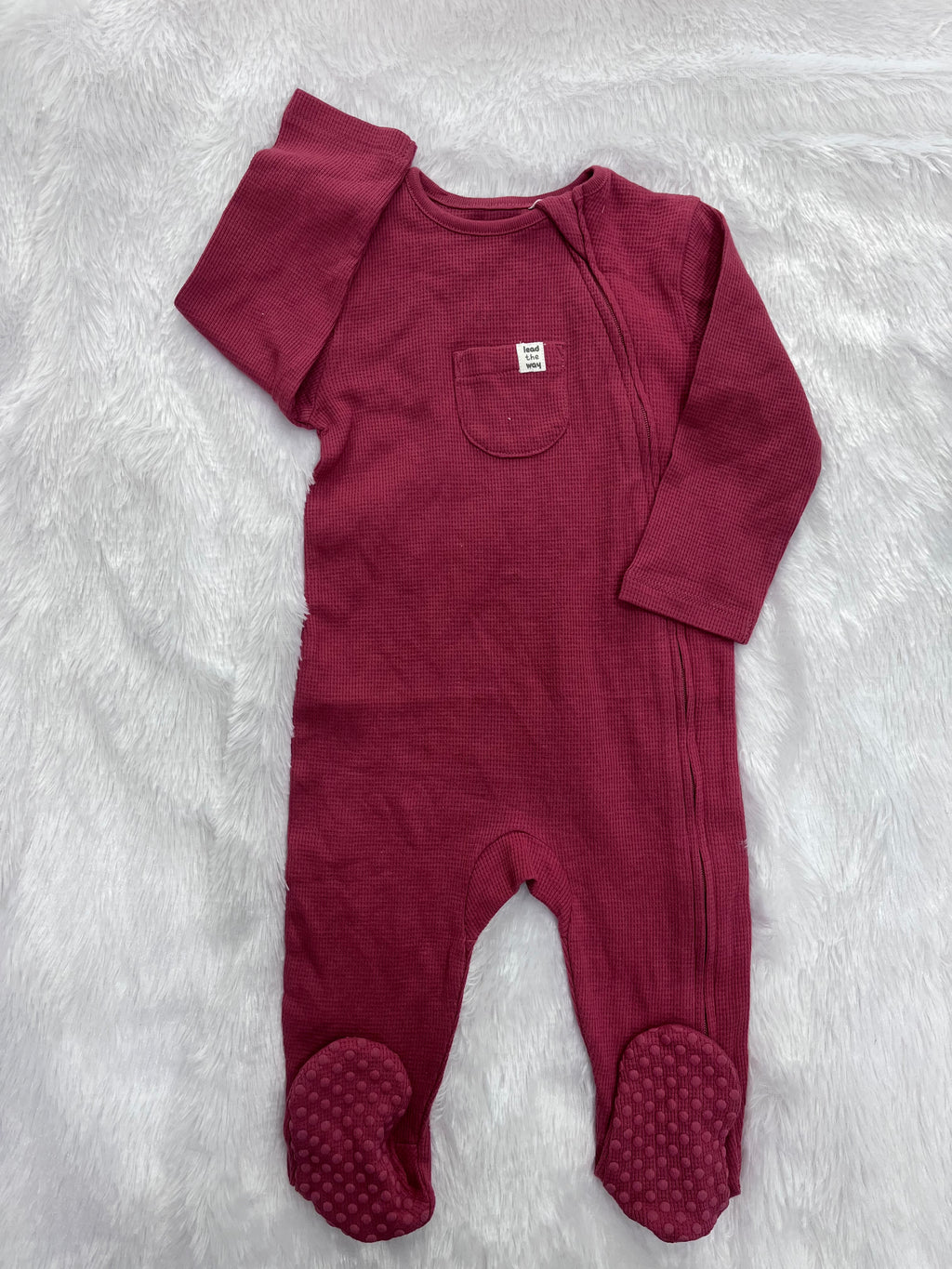 Ribbed Two Way Zipper Romper-1428