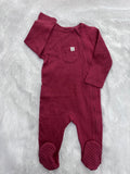 Ribbed Two Way Zipper Romper-1428