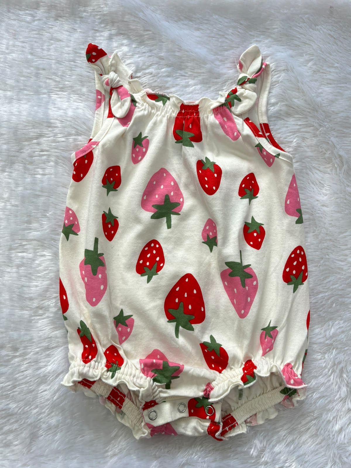 Fancy onesie-Strawberry bliss