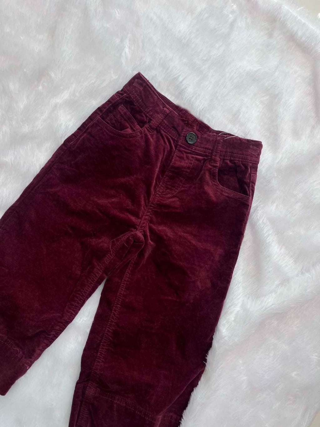 Maroon velvet Pants