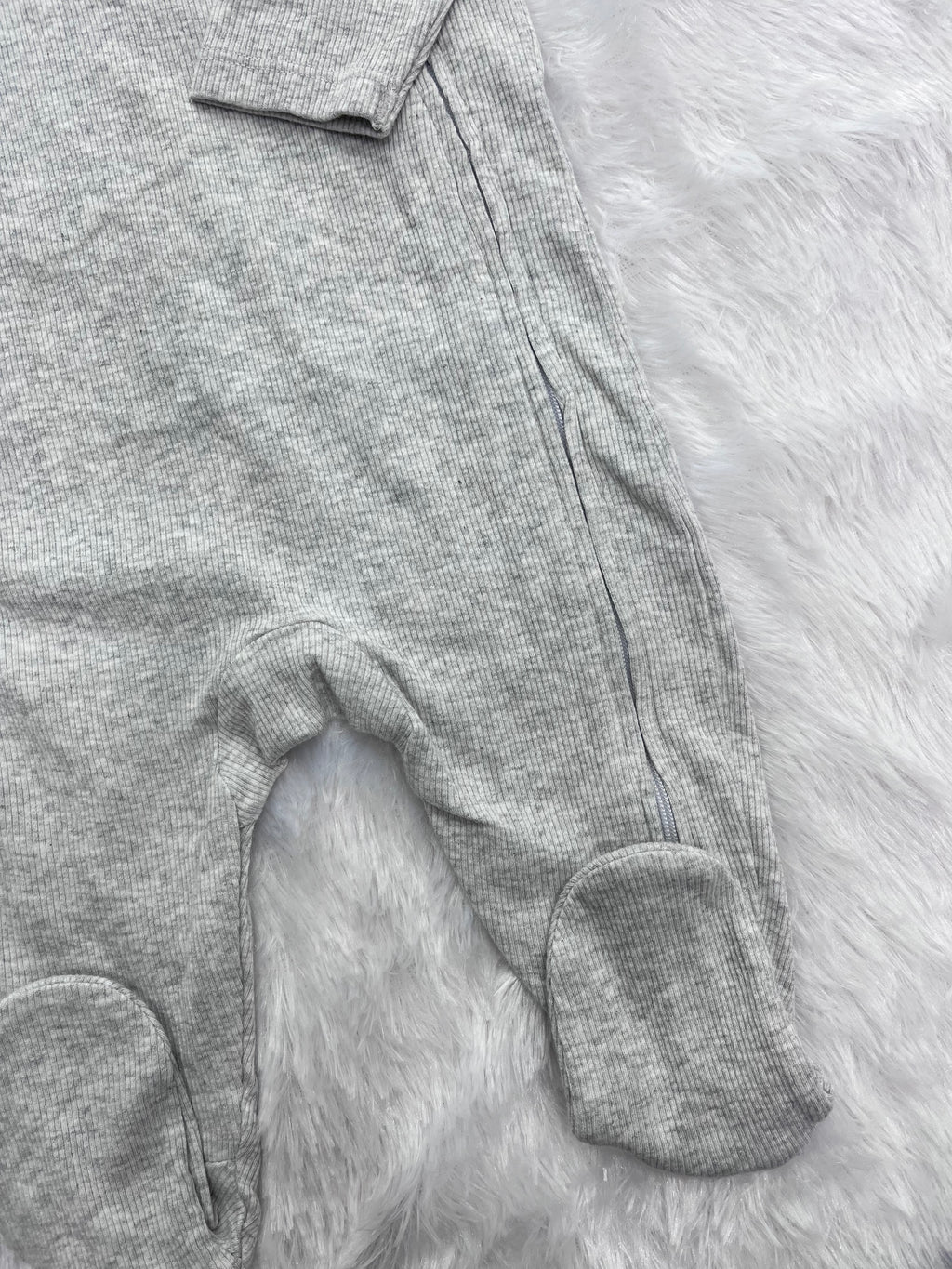 Ribbed two way zipper-1428