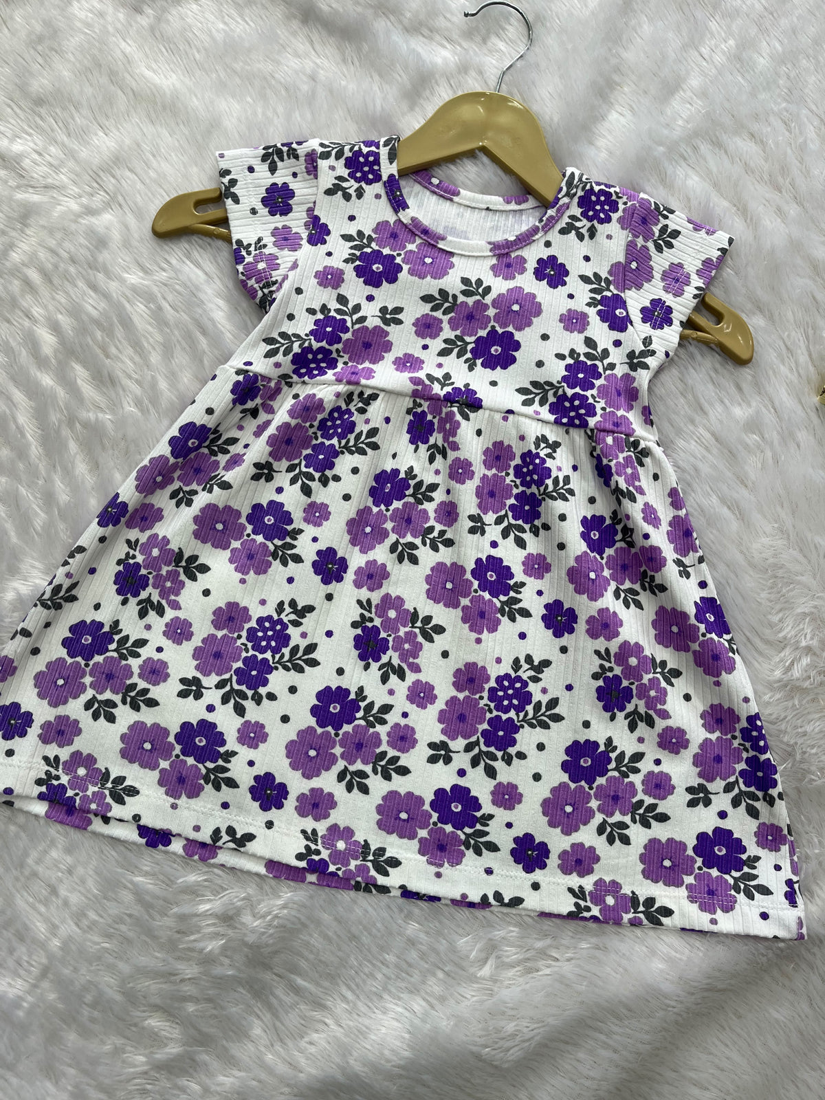 Floral violet Frock