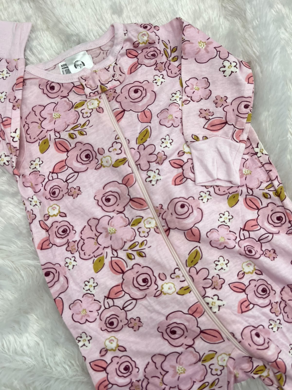 Pink rosette romper