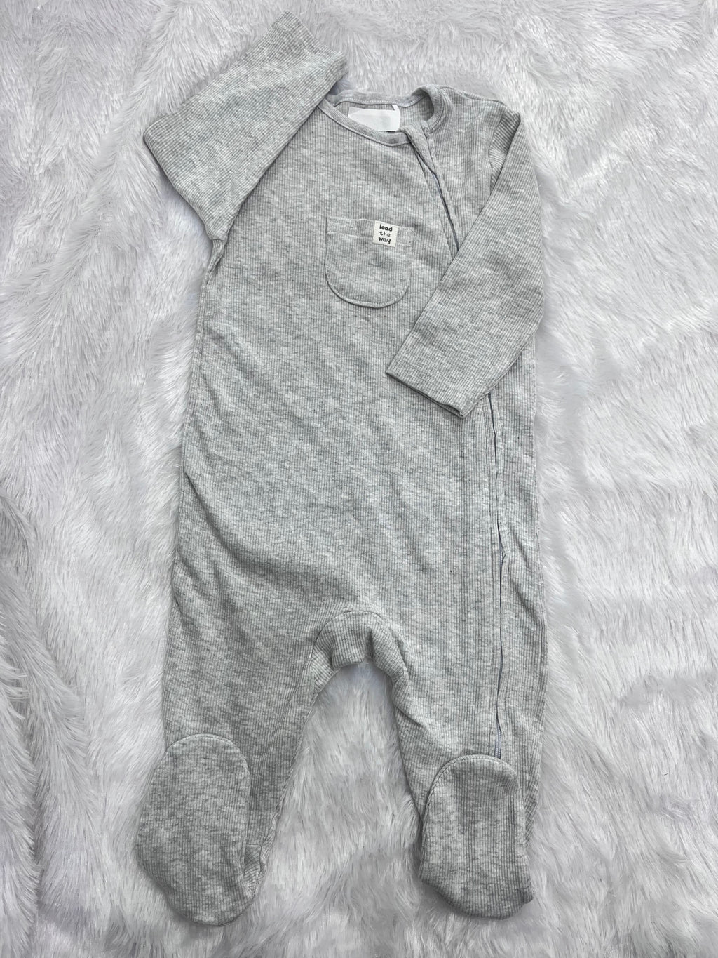 Ribbed two way zipper-1428