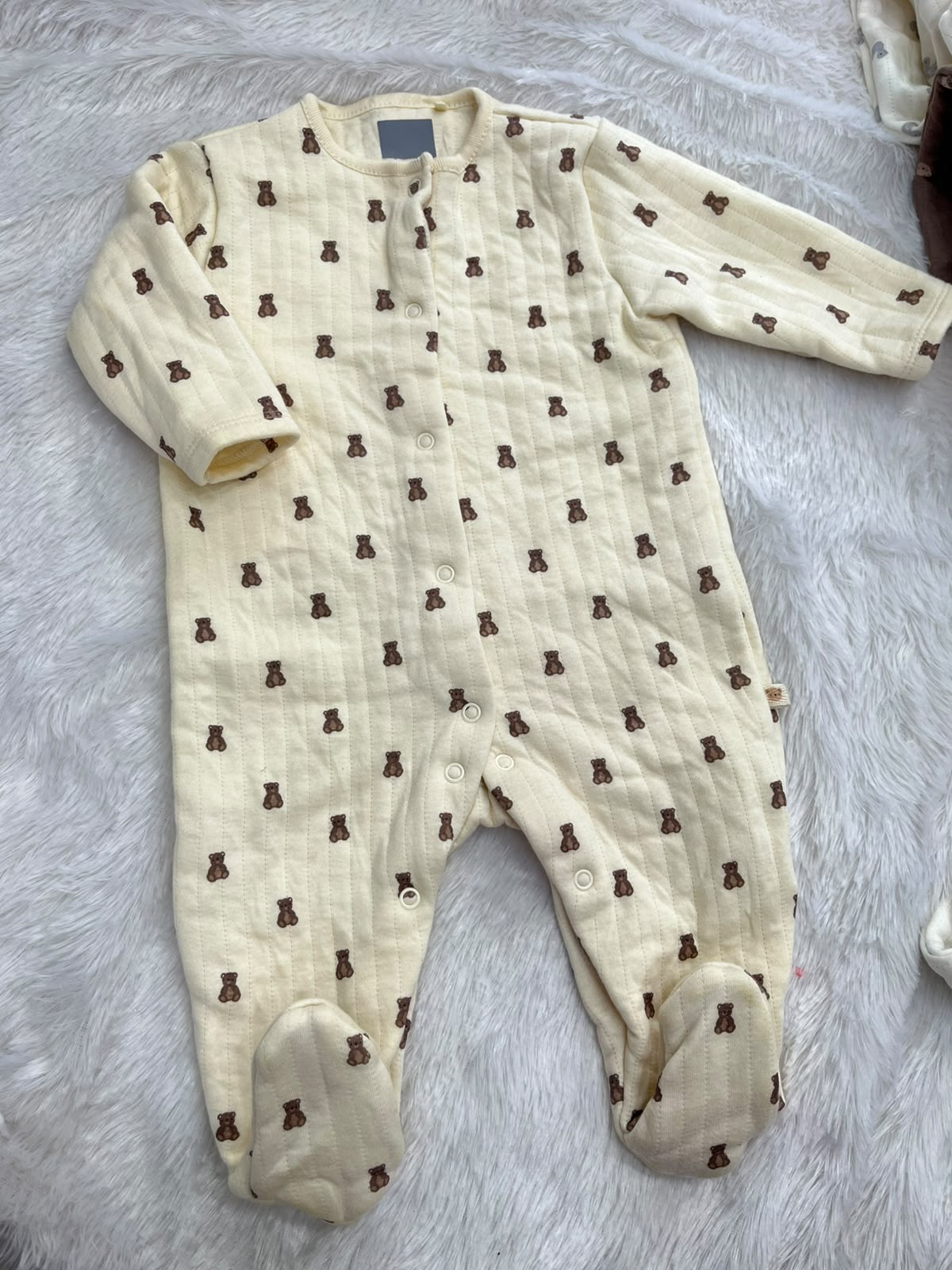 Quilted bear Romper