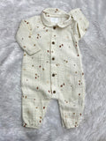 Muslin Dungaree - ivory