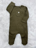 Ribbed Two way zipper romper-1428