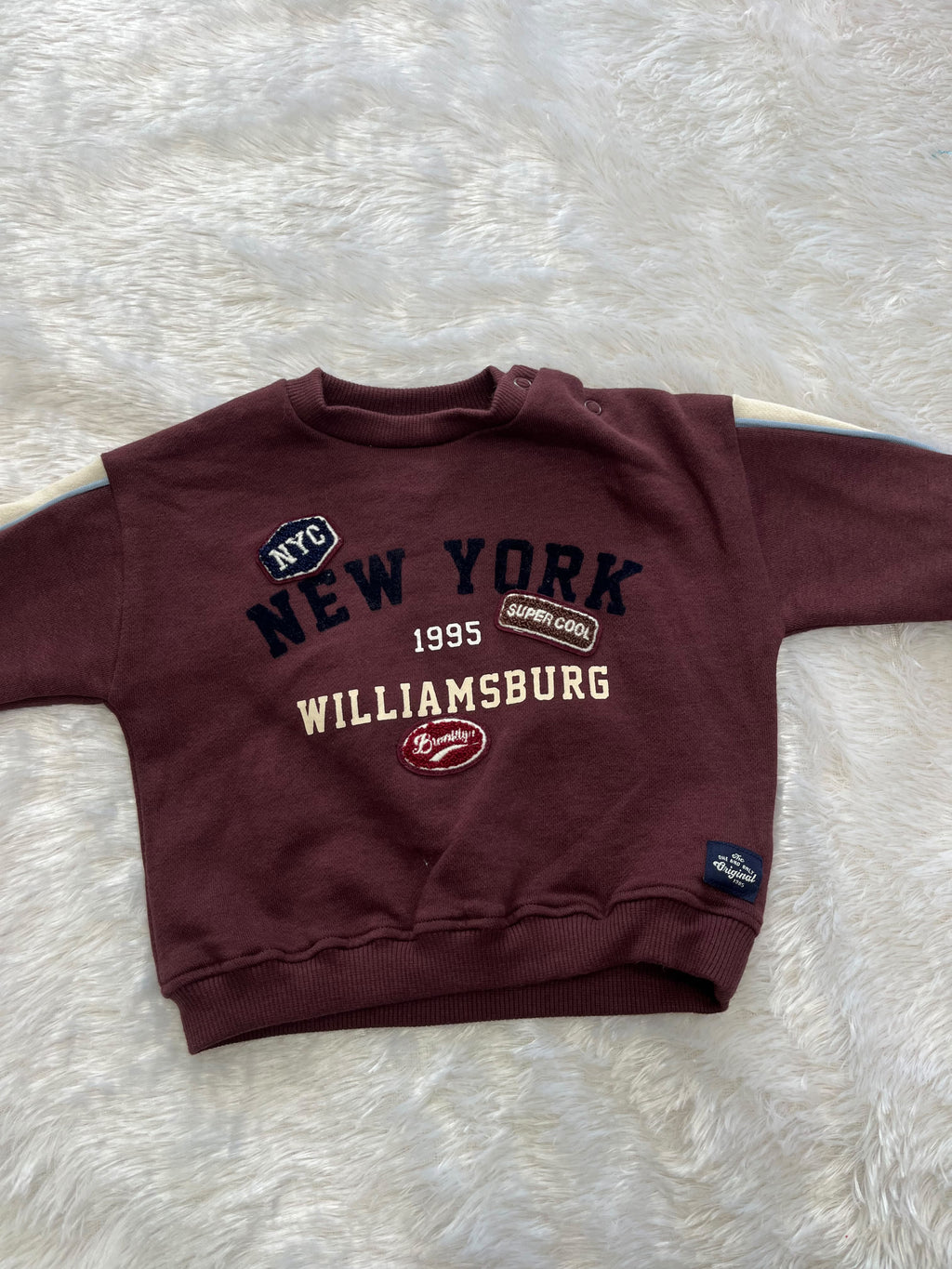 Baby Sweatshirt with Pants-meroon