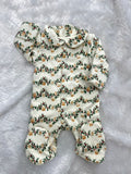 Christmas theme quilted Romper