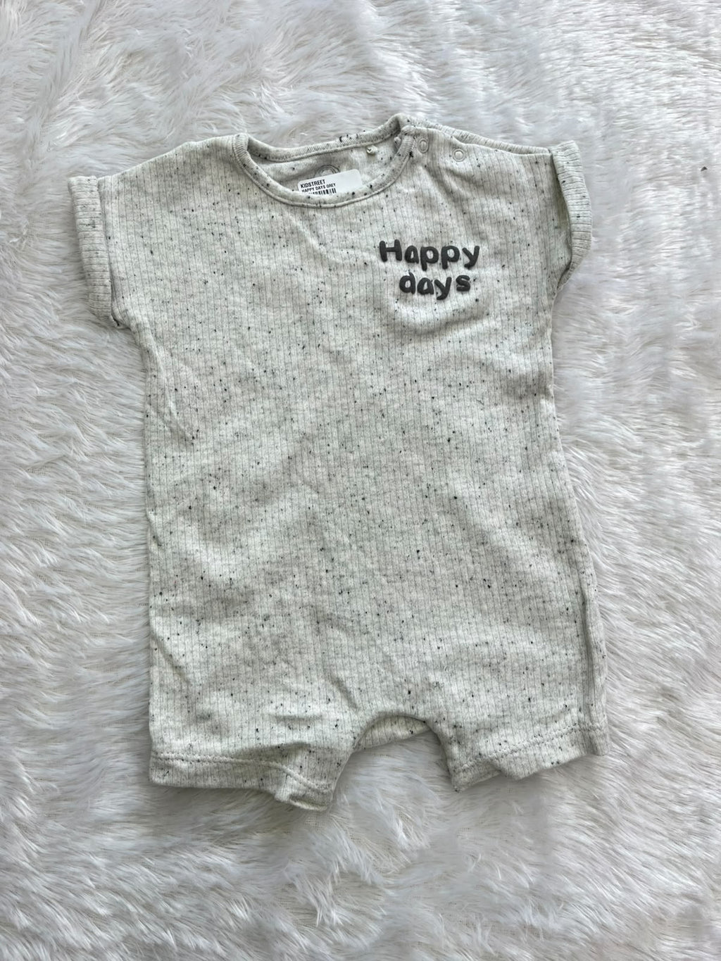 Ribbed Half jumpsuit-Happy days