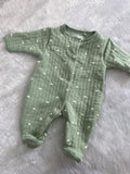 Pastel clouds quilted Romper