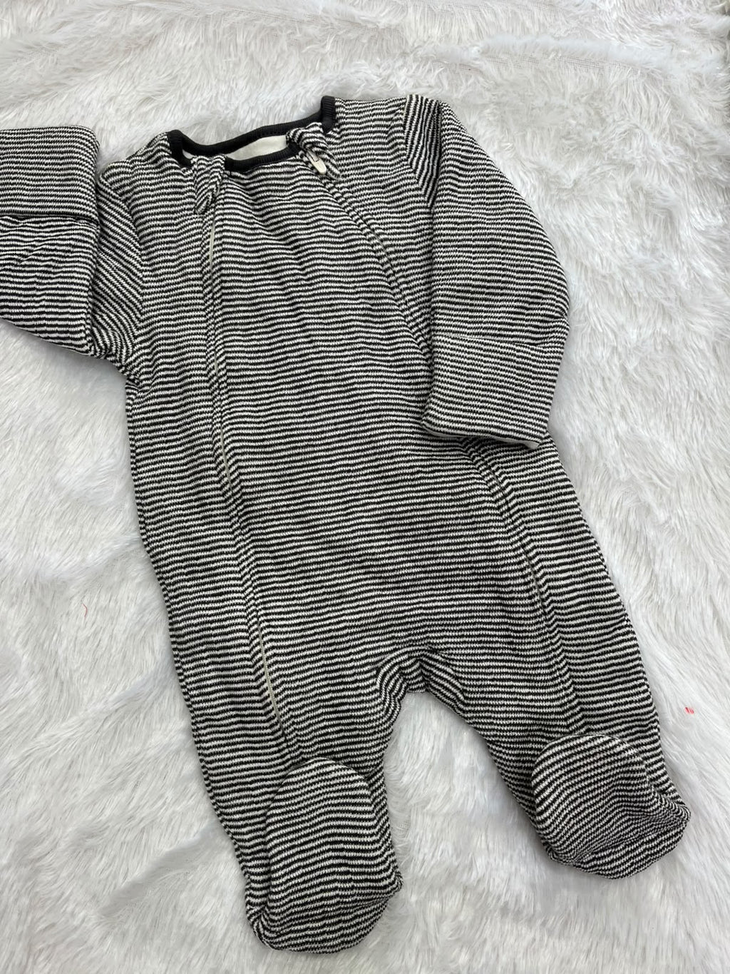 Two side zipper quilted Romper
