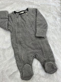 Two side zipper quilted Romper