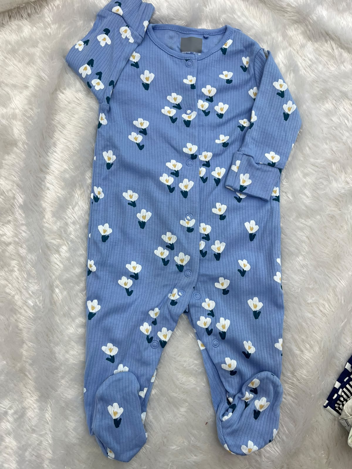 Blue floral Romper