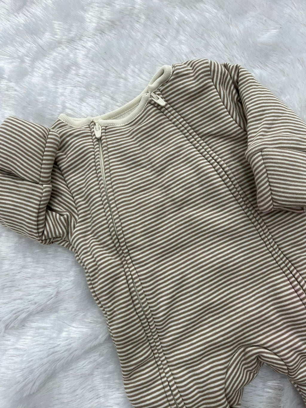 Two way zipper Quilted Romper