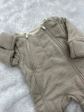 Two way zipper Quilted Romper