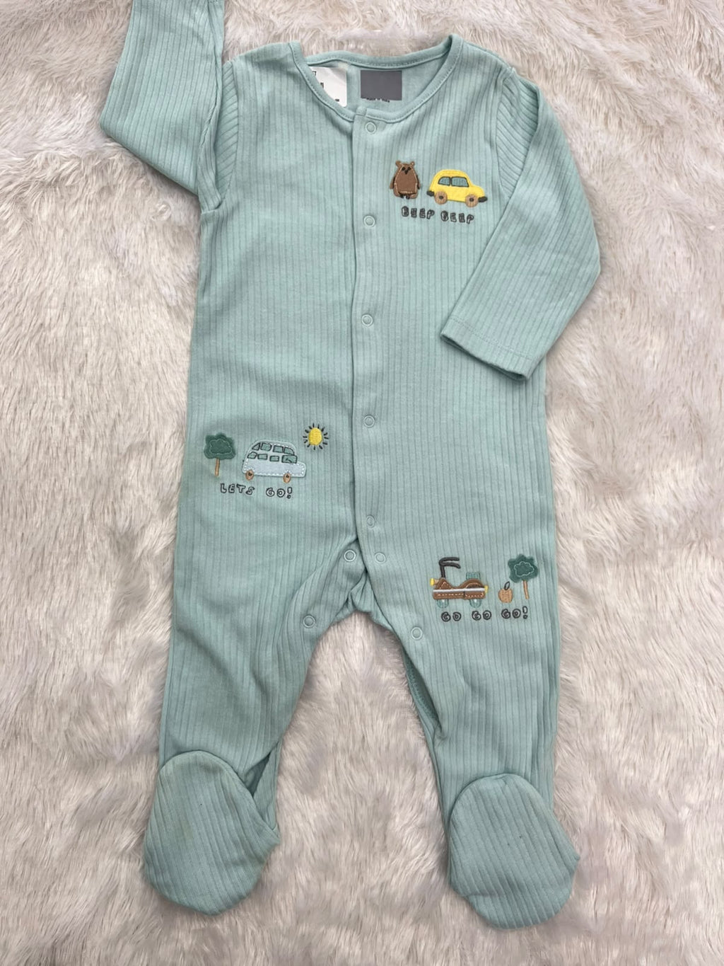 Ribbed Car Romper