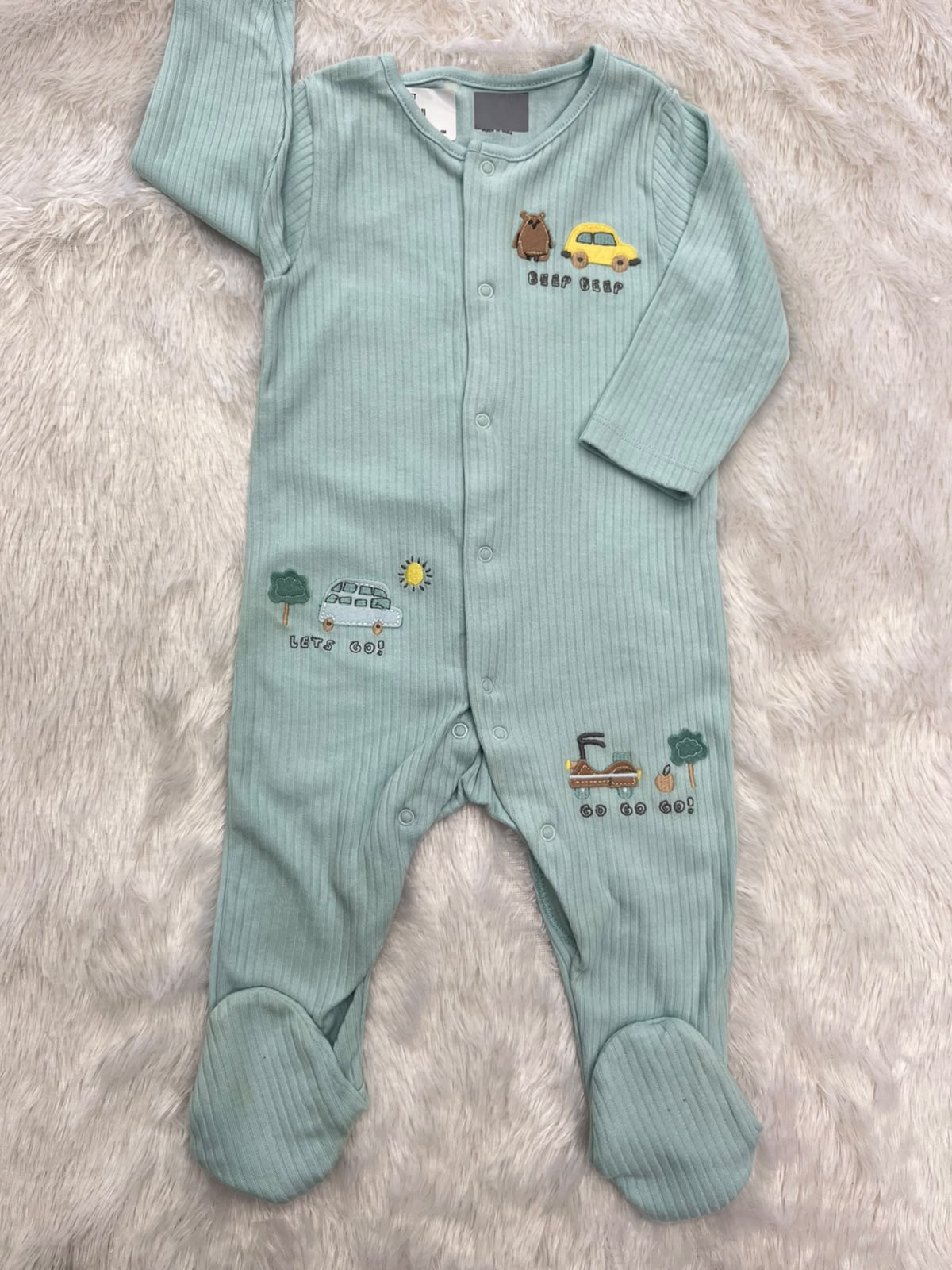 Ribbed Car Romper
